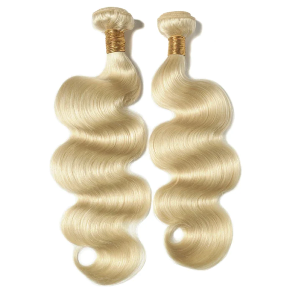 #613 Blonde body wave Virgin Brazilian hair is 100% Raw human virgin hair. - Image 2