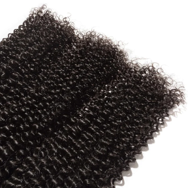 10-30 Inch Kinky Curly Virgin Brazilian Hair #1B Natural Black - Image 2