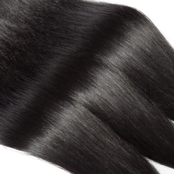 10-40 Inch Straight Virgin Brazilian Hair #1B Natural Black - Image 3