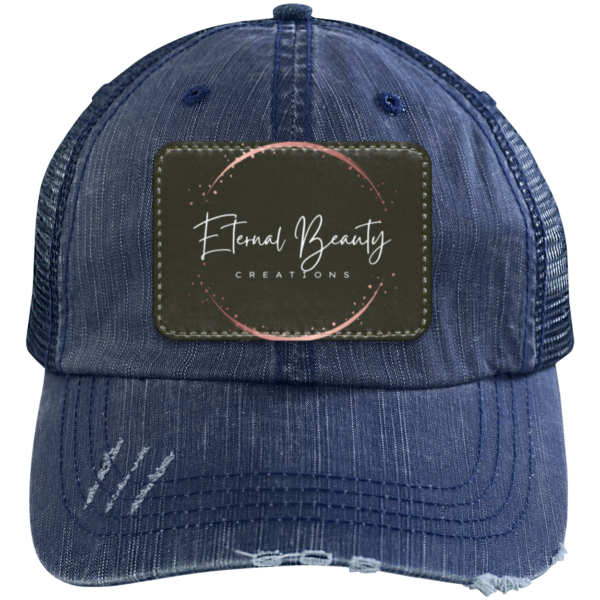 Eternal Beauty Creations Distressed Unstructured Trucker Cap - Patch