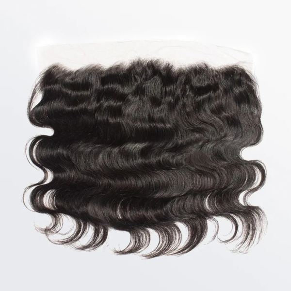 Transparent 14-20 Inch 13" x 4" Body Wave Free Part Frontal #1B Natural Black