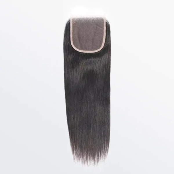 14-20 Inch 5" x 5" HD Straight Free Parted Lace Closure #1B Natural Black - Image 2