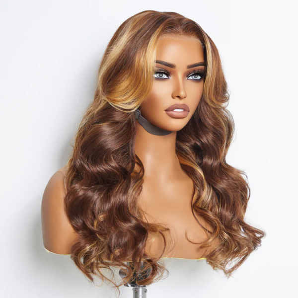 24 Inches 13"x4" Body Wave #4/27 Lace Frontal Wig-100% Premium Human Hair - Image 2