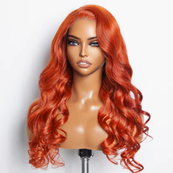 24 Inches 5"x5" Body Wave Glueless Amber Lace Closure Wig-100%  Premium Human Hair - Image 2