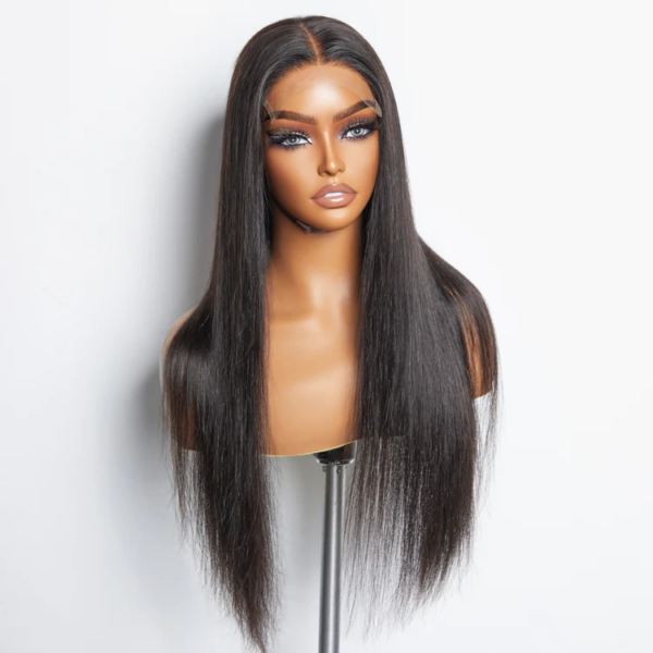 5x5 HD Glueless Lace Closure Wig Straight 150% Density - Image 2